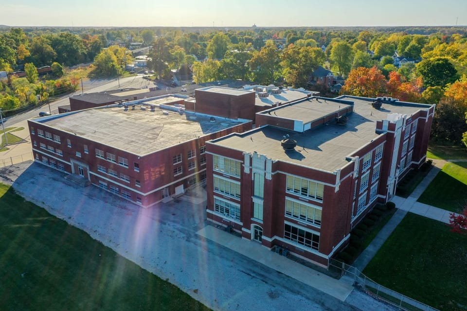 Drone Shot of 1918 Campus
