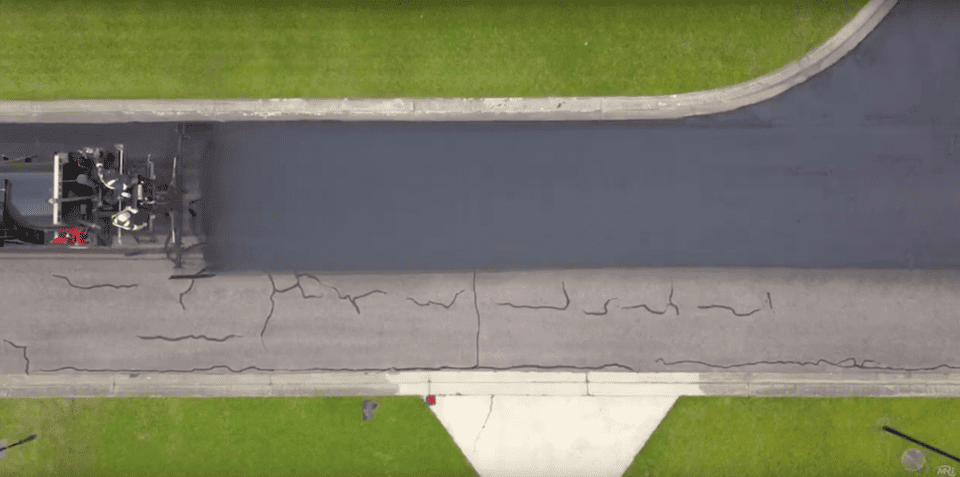 overhead view of scrub seal