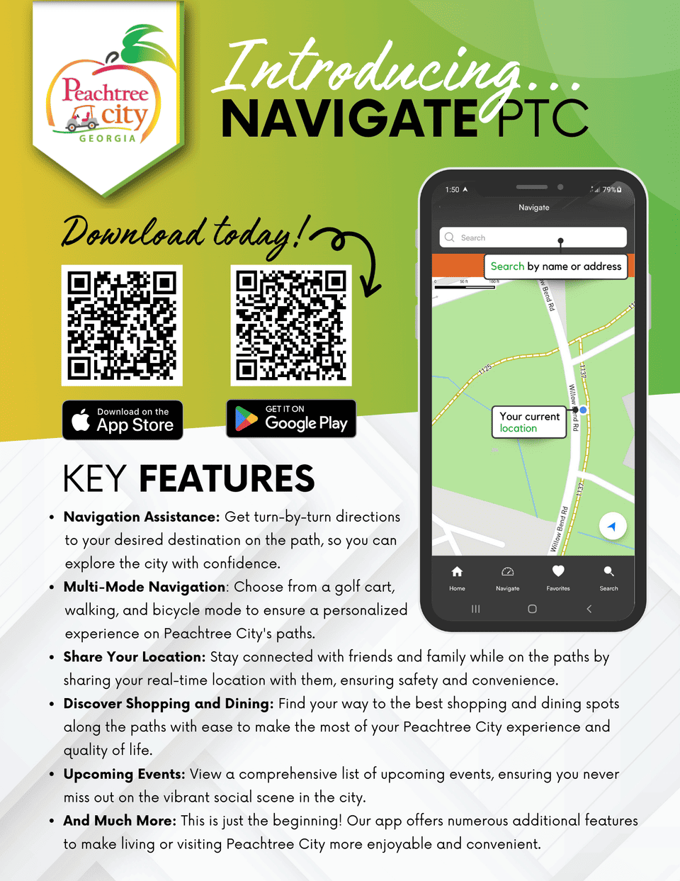 QR Codes for downloading app