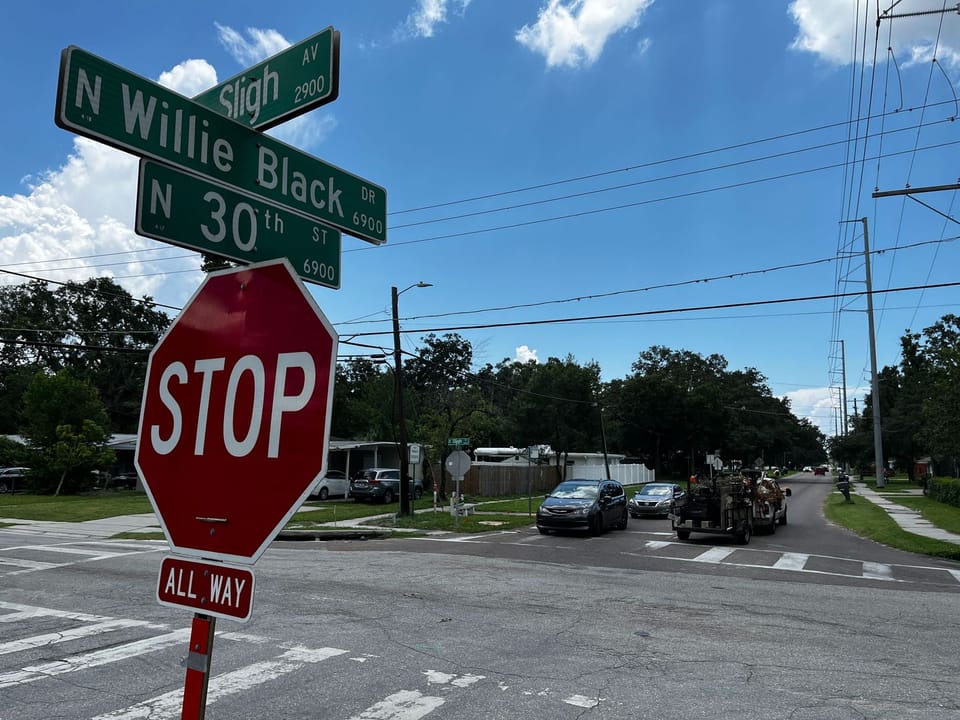 Intersection of Sligh Avenue and north 30th Street 