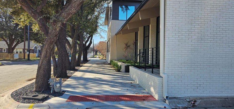 Photo of Section of the 10-foot sidepath installed