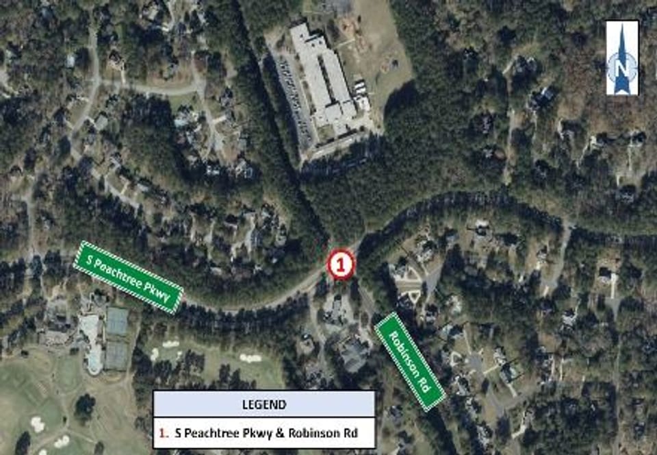 Intersection Improvements at Peachtree Pkwy & Robinson Rd