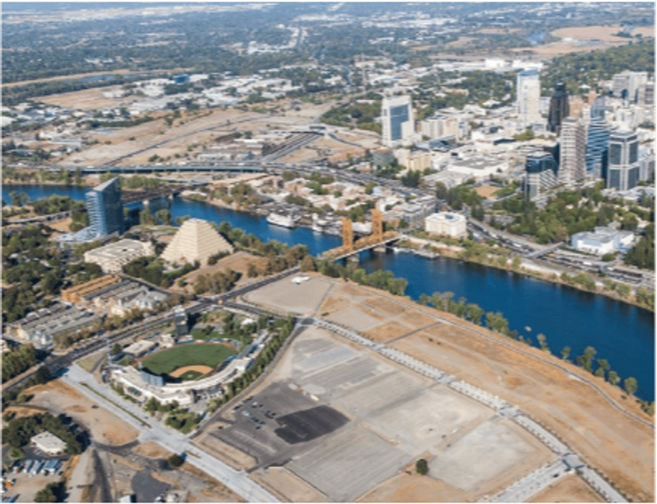 Aerial view of Riverfront Area
