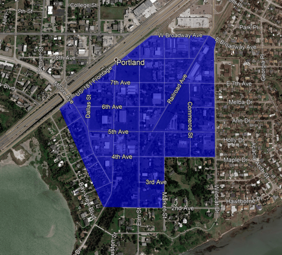 Shaded Map of Leisure and Entertainment District