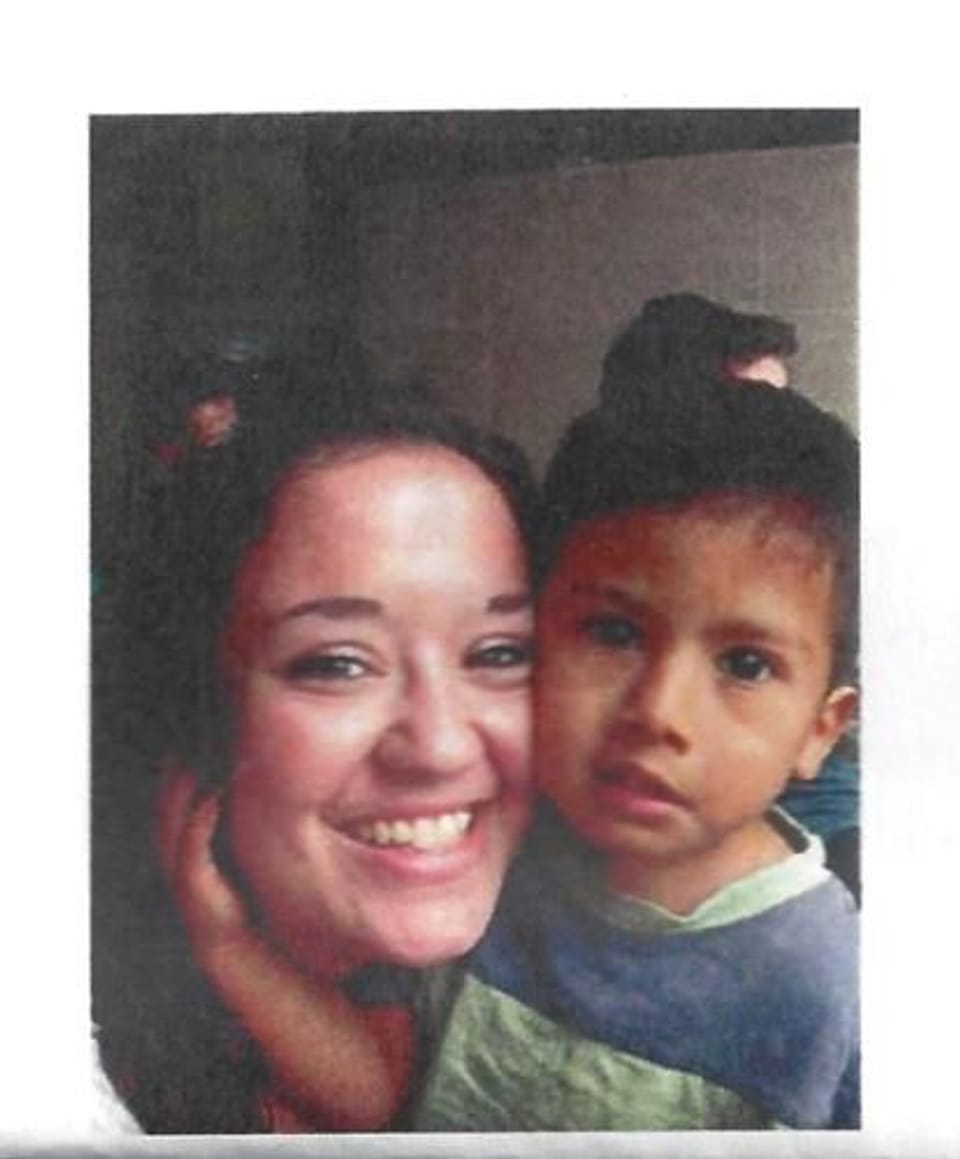 Librada "Lily" Cantu is shown in an undated photo with one of the many children she served as part of her missionary work in Lima, Peru - Picture from Denton Record Chronicle