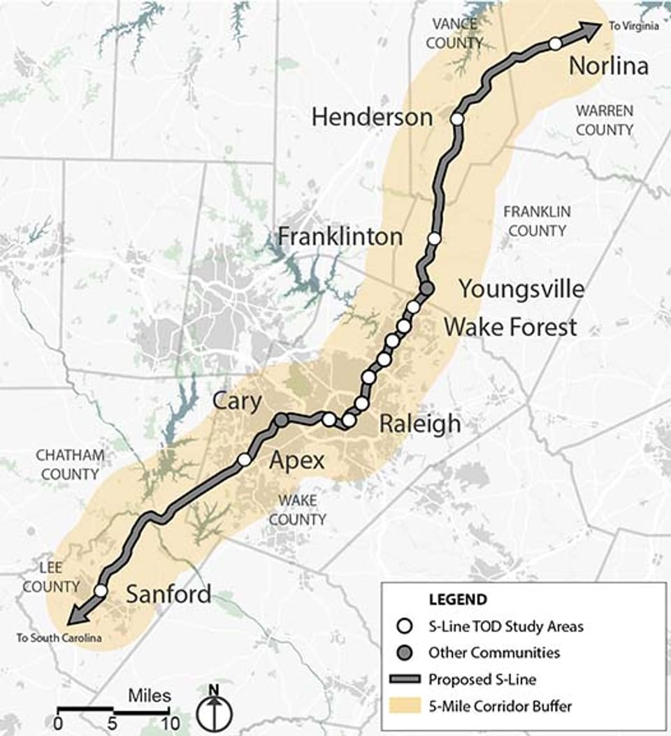 Proposed S-Line corridor