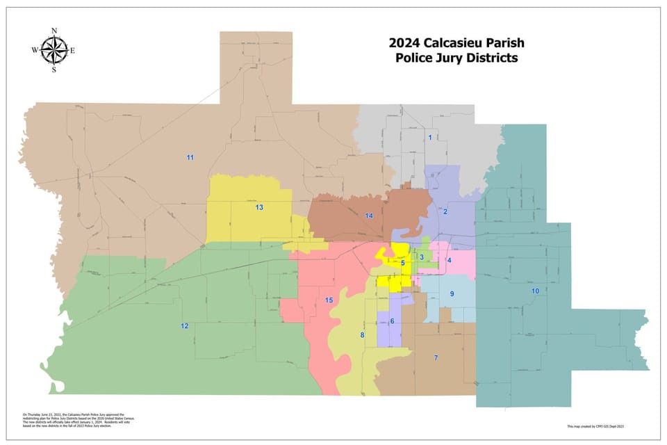 image of parish districts