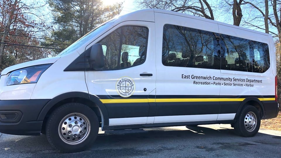 seniors riding in van