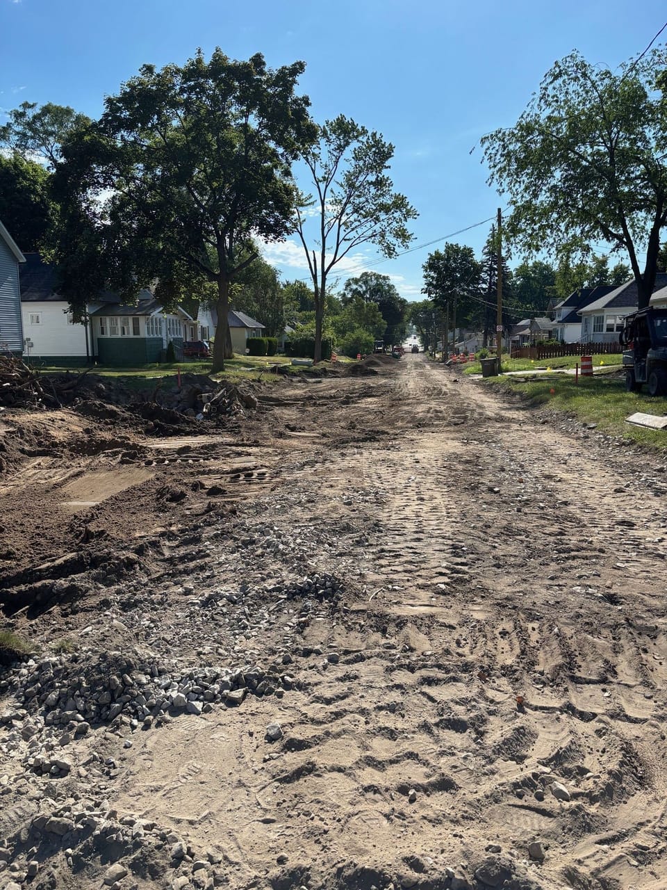 Franklin looking east