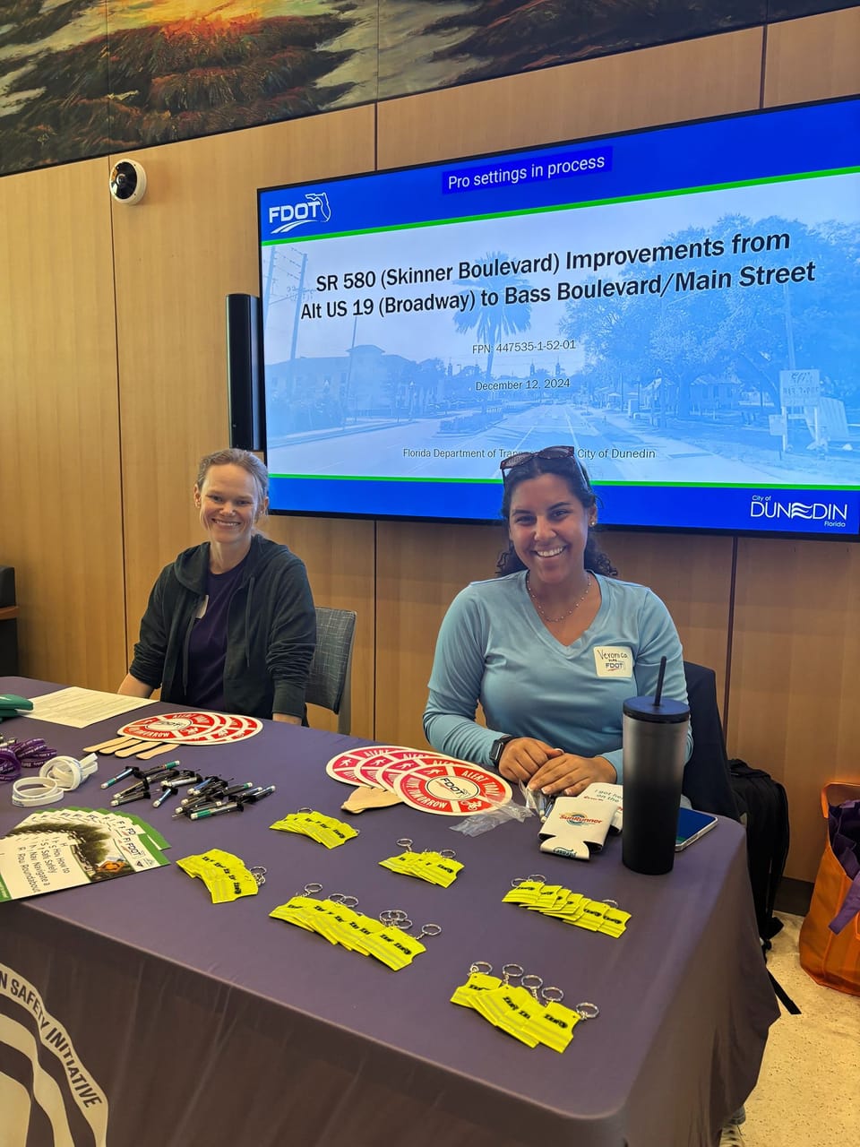 FDOT Construction Open House at City Hall on 12.12.2024 to highlight project details and detours.