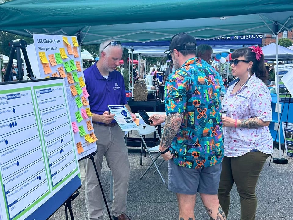 First Pop-Up Input Session for Safe Streets Plan Held at Sanford Farmers’ Market