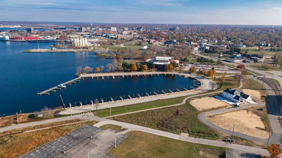 Drone photo of Hartshorn Marina 2021