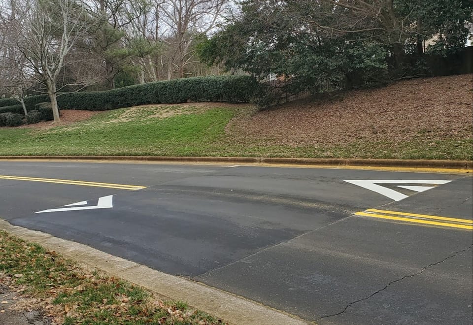 Example speed hump image