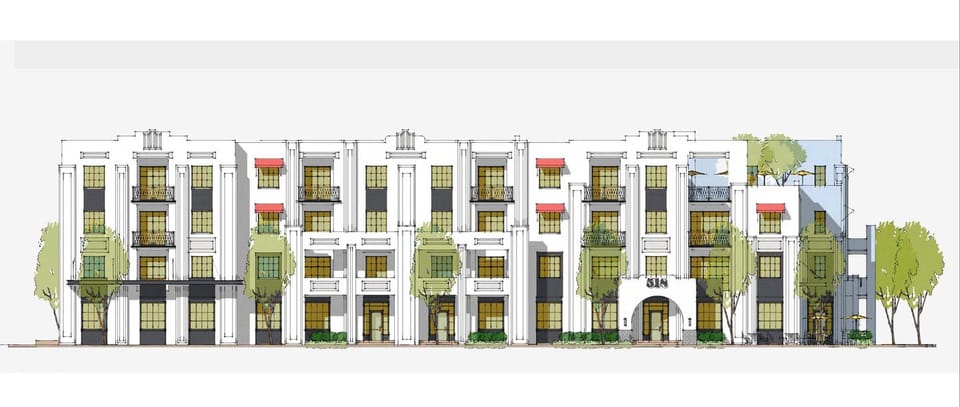 Elevation of the Proposed Project facing AoF