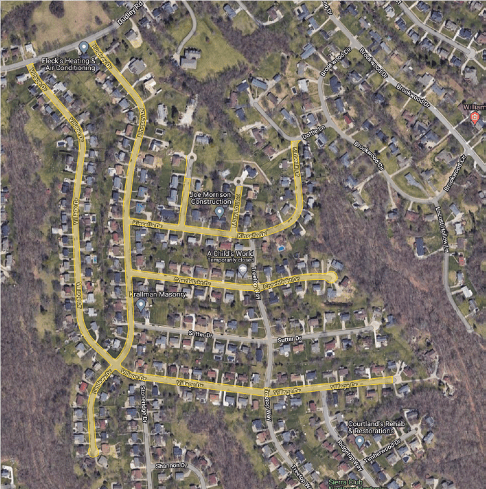 2024 Area for Sidewalk Assesment