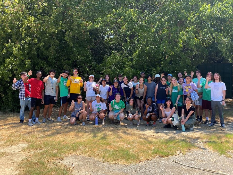 Photo of volunteer construction group