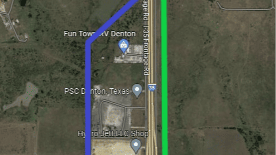 Map of relocation area