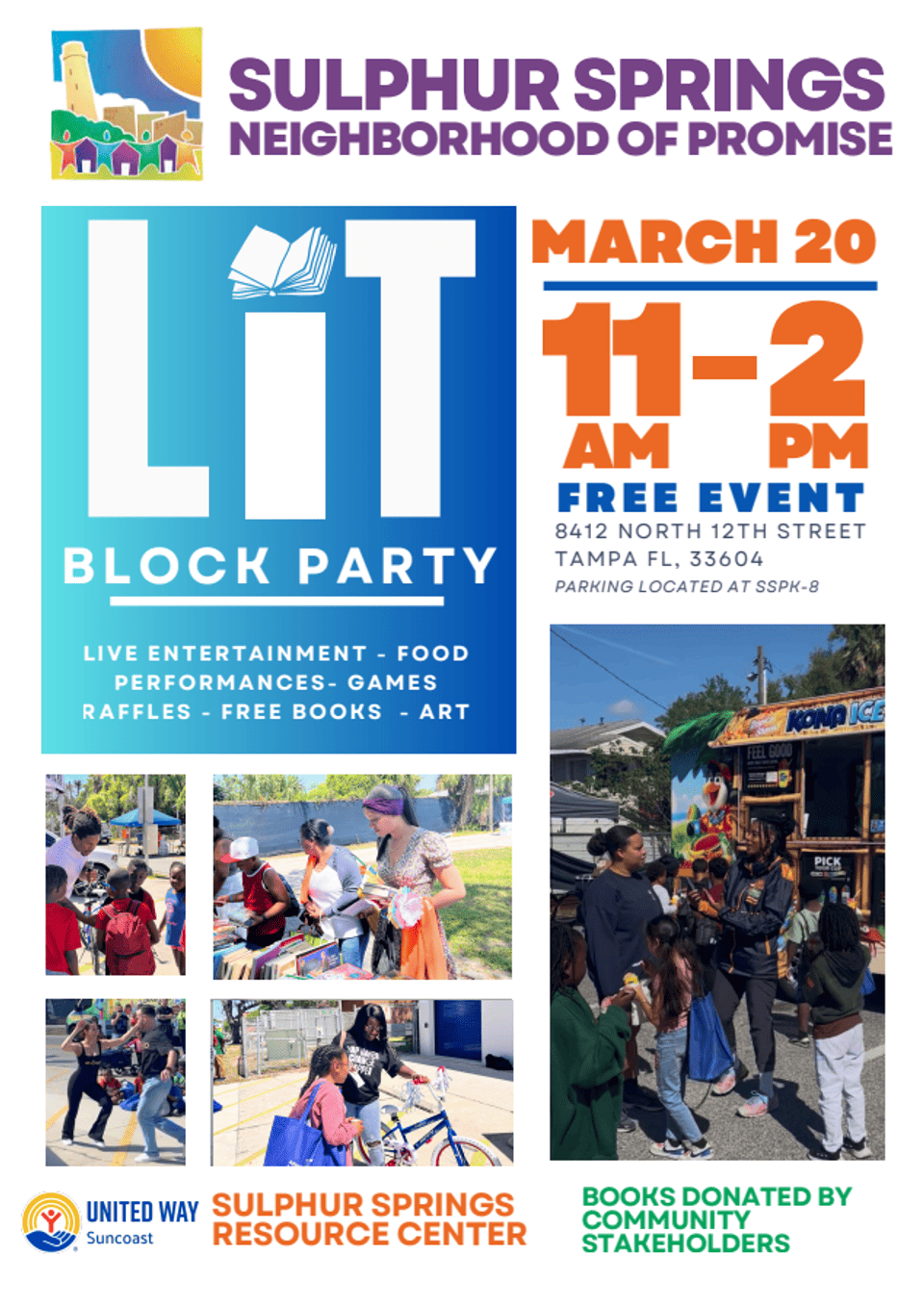 Graphic promoting LIT Fest including date and time 