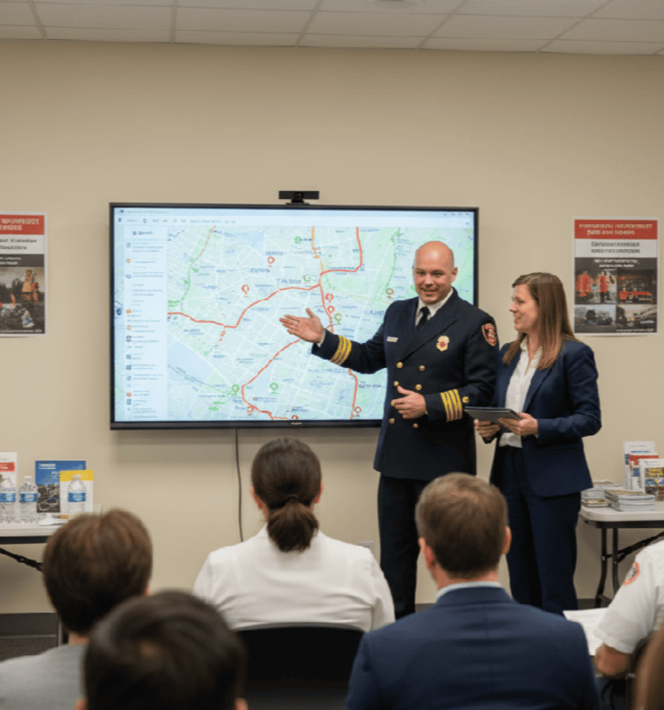 community meeting about emergency plan 