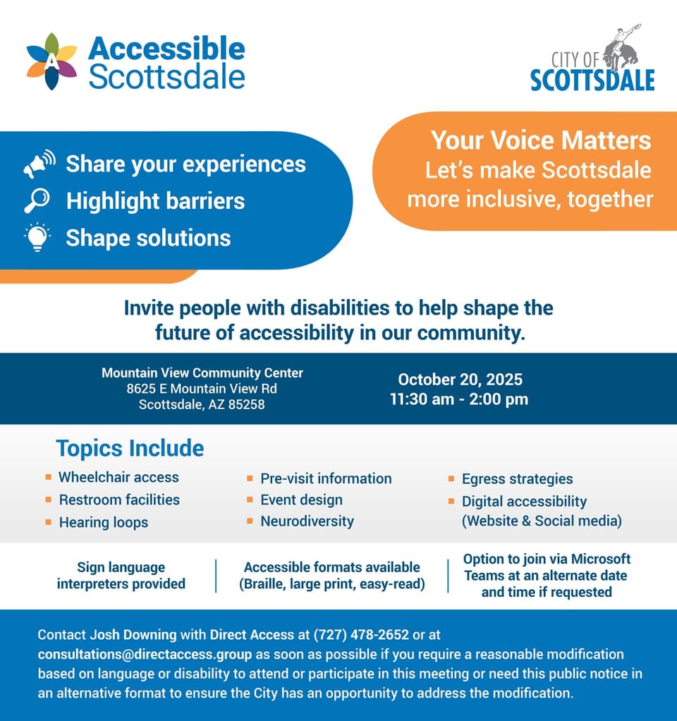 Community meeting flyer