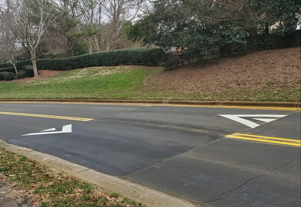 Example speed hump image