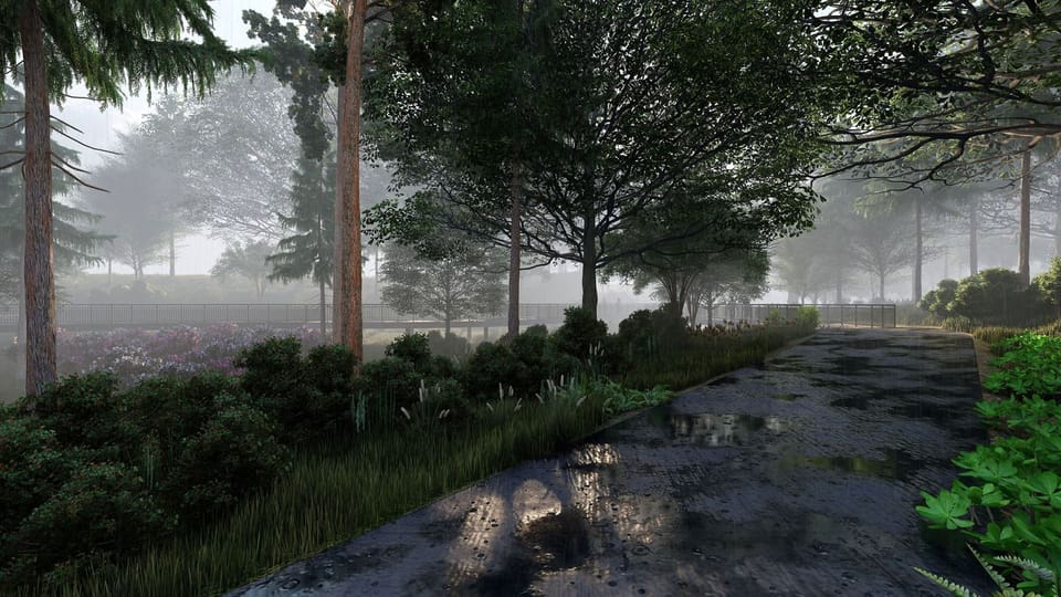 Photo of rendering of trail 2