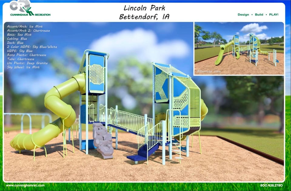 Rendering of Lincoln Park Playground