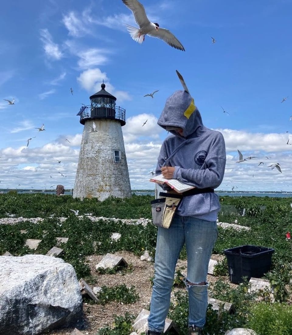 Morgan Sayle and birds