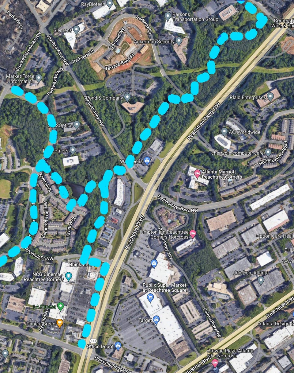 Photo of Future Path of Burdell Branch Trail