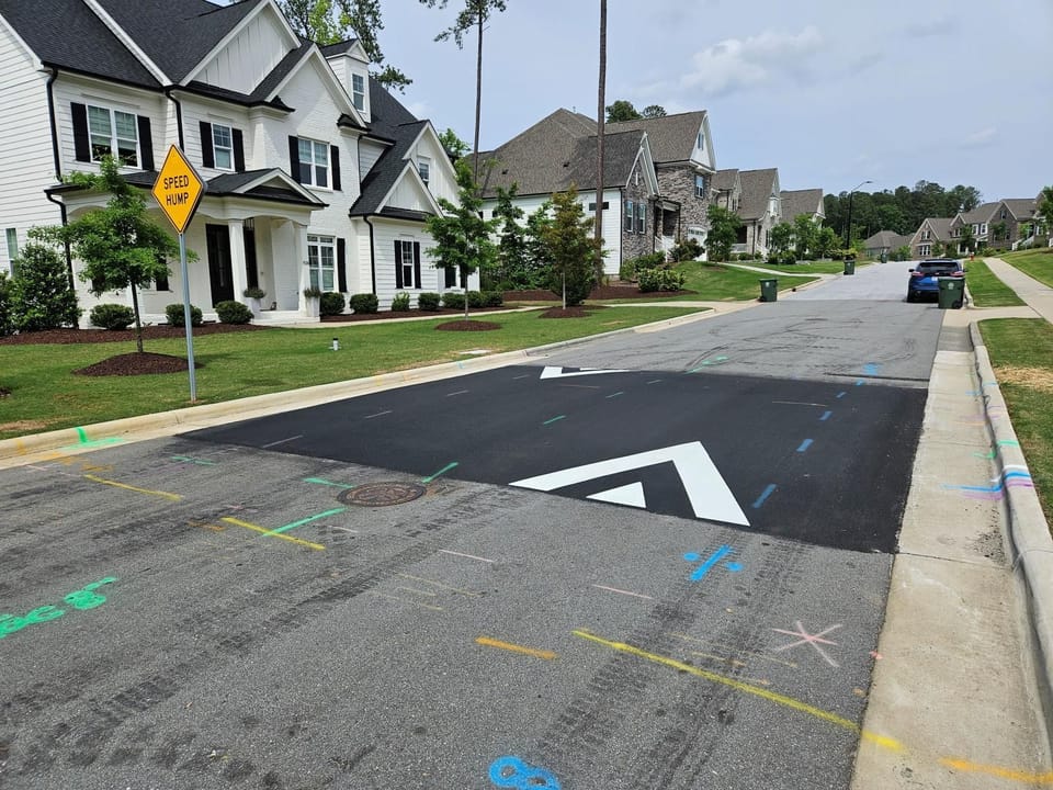 Example speed hump image