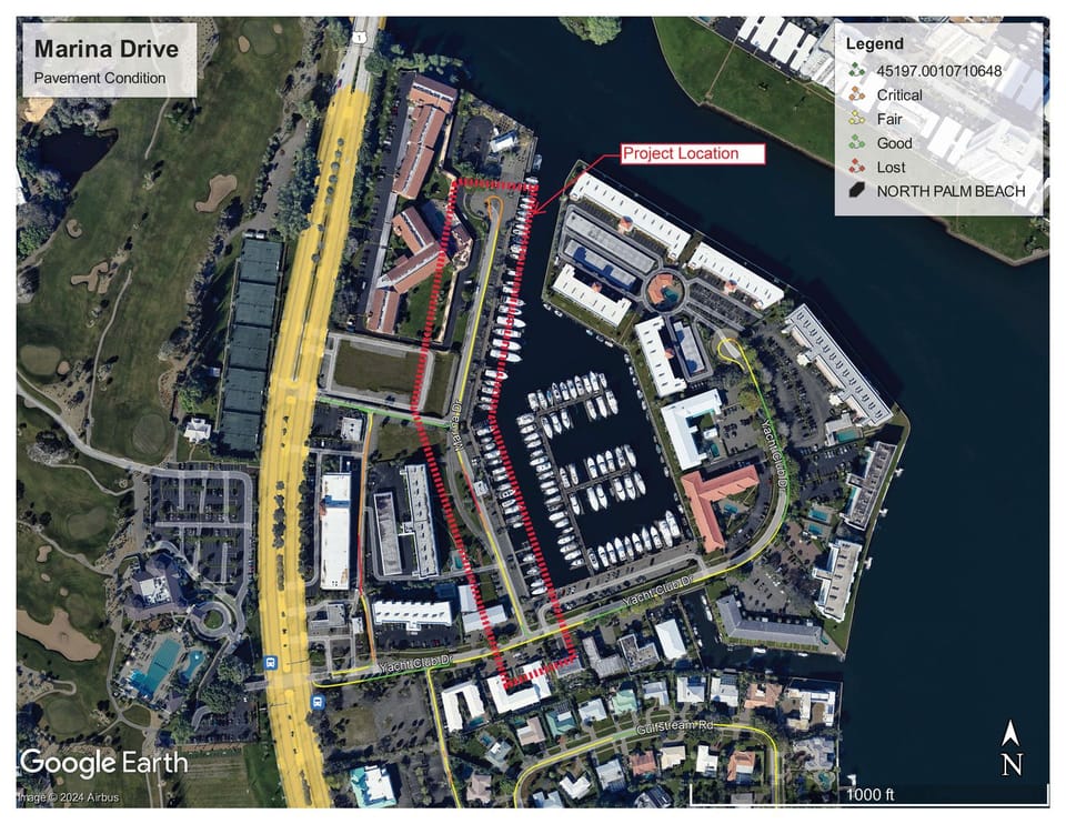 Marina Drive Project Map.