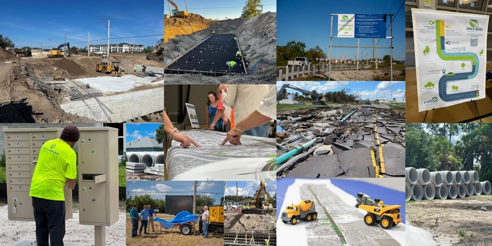 Price Banner, Photos, Construction, North Port, Infrastructure