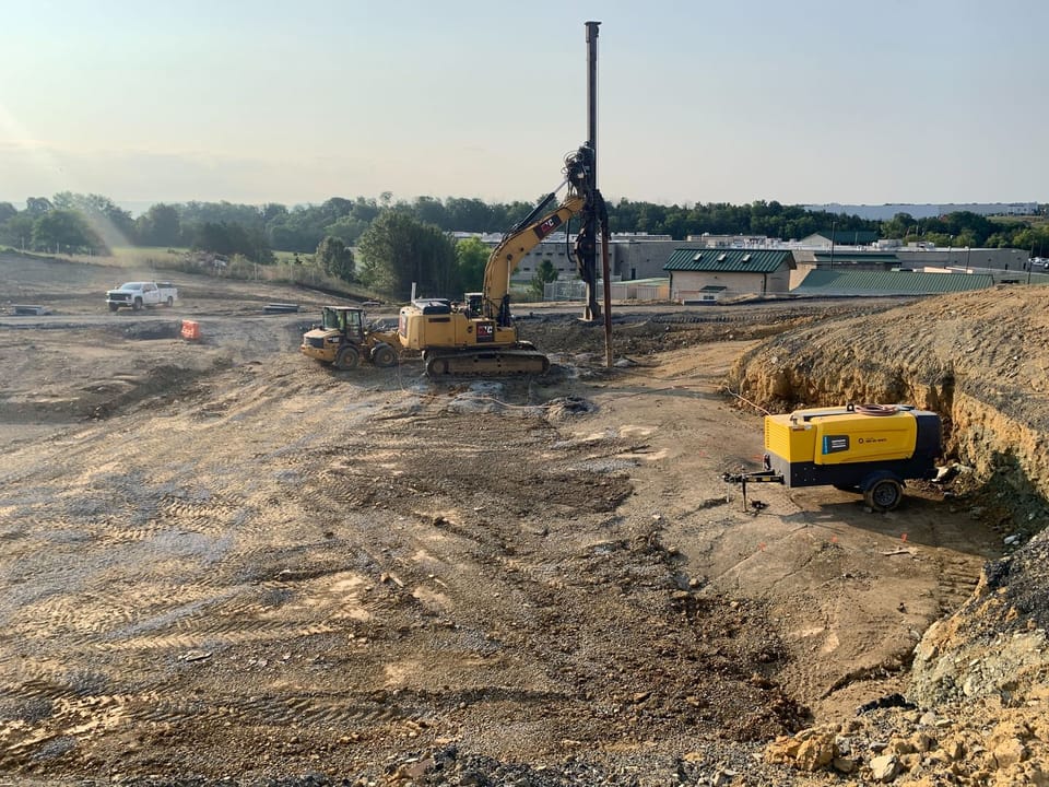 July 2024 courthouse construction site