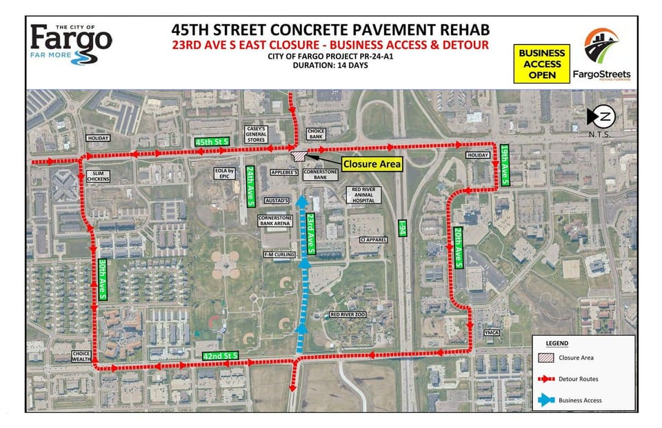 23rd Ave S - East Closure