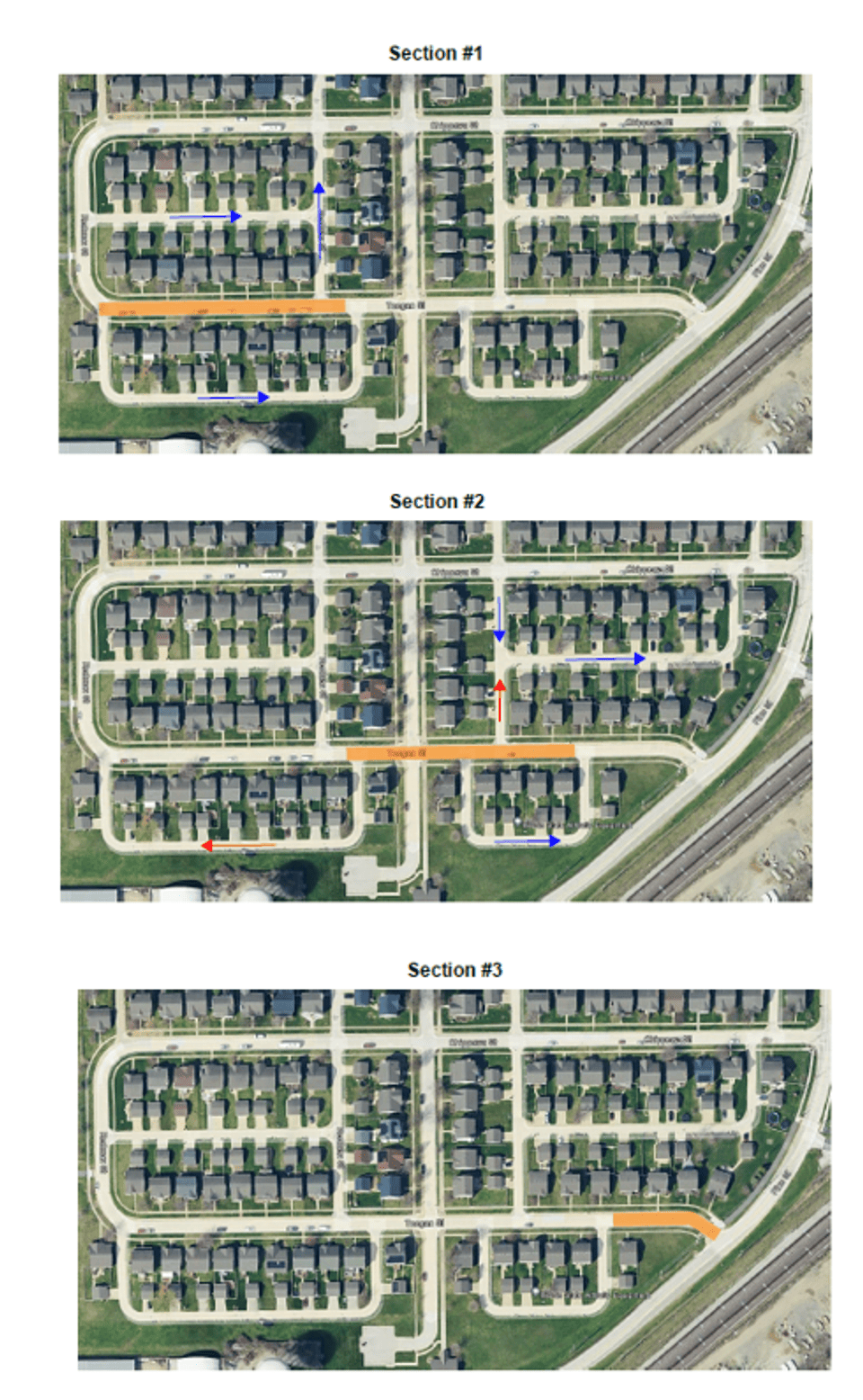 Image of a map of Savannah Green subdivision showing Teegan. closed between Redman and Henry Streets