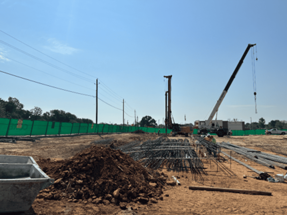 Photo of utility layout