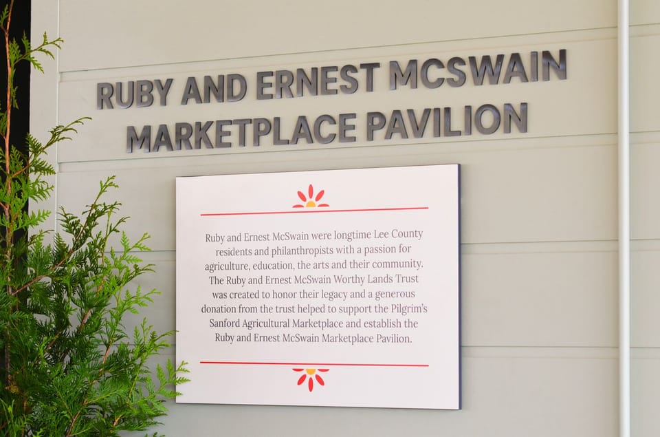 Ag Marketplace McSwain Marketplace Pavilion Sign