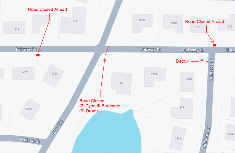 Palm Blvd & Fairway Dr.