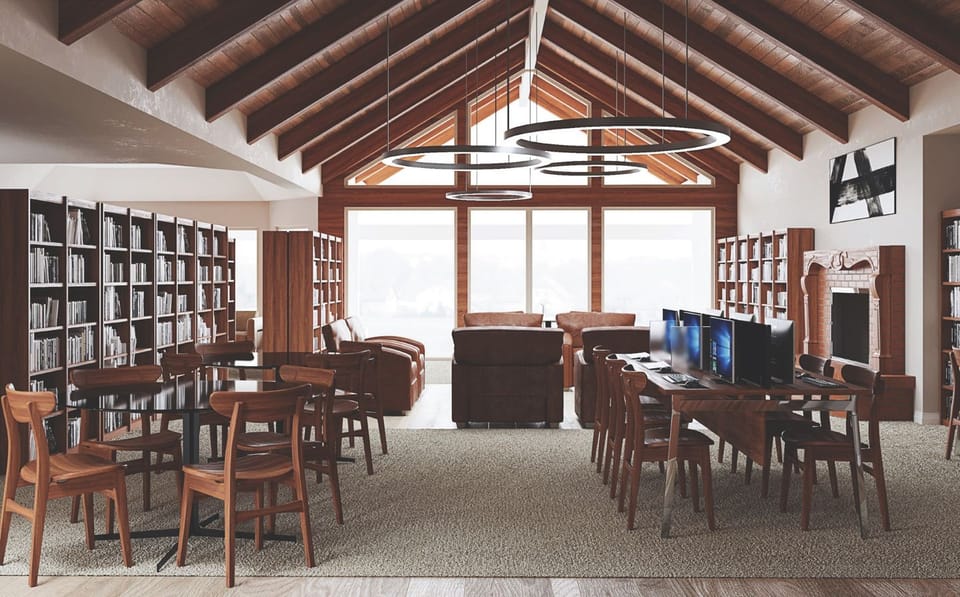 Photo Rendering of Proposed Library Interior