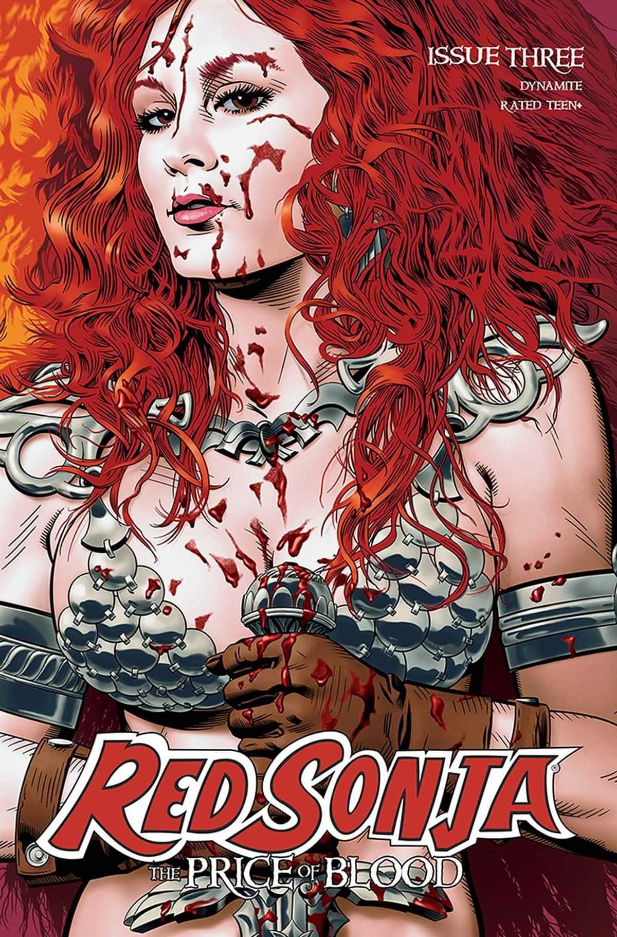 THE PRICE OF BLOOD #1B GOLDEN RED SONJA WK50 