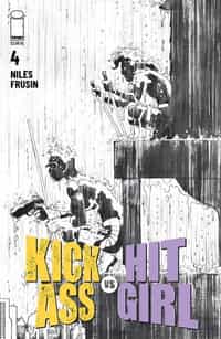 Kick-ass Vs Hit-girl #4 CVR B Bandw Romita Jr