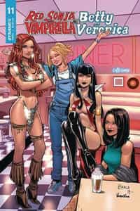Red Sonja Vampirella Betty Veronica #11 CVR C Braga
