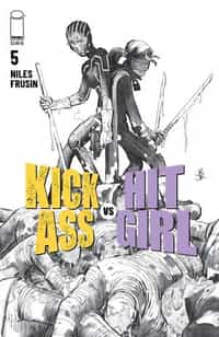 Kick-ass Vs Hit-girl #5 CVR B Bandw Romita Jr