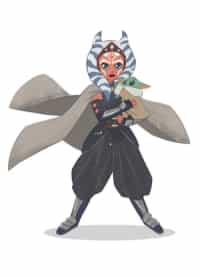 Star Wars Insider Souvenir Edition 2023 Foc Virgin Ahsoka and Grogu CVR