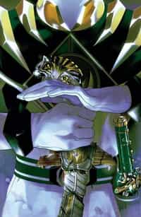 Mighty Morphin Power Rangers #53 CVR B Foil Montes Signed Jason Frank (Green Ranger)