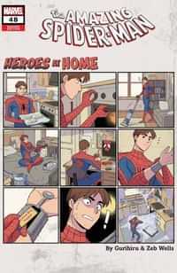 Amazing Spider-Man #48 Variant Gurihiru Heroes At Home