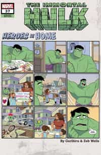 Immortal Hulk #37 Variant Gurihiru Heroes At Home