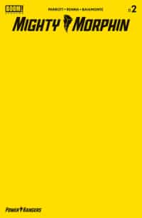 Mighty Morphin #2 CVR C Yellow Blank Sketch