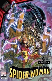 Spider-Woman #8 Variant Garron Marvel Vs Alien