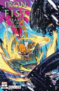 Iron Fist Heart Of Dragon #1 Variant Jacinto Marvel Vs Alien